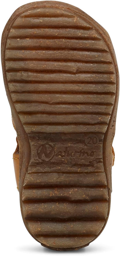 Naturino SEE-Halboffener Lederschuh-Taupe 23 EU Orange, 23 EU Orange