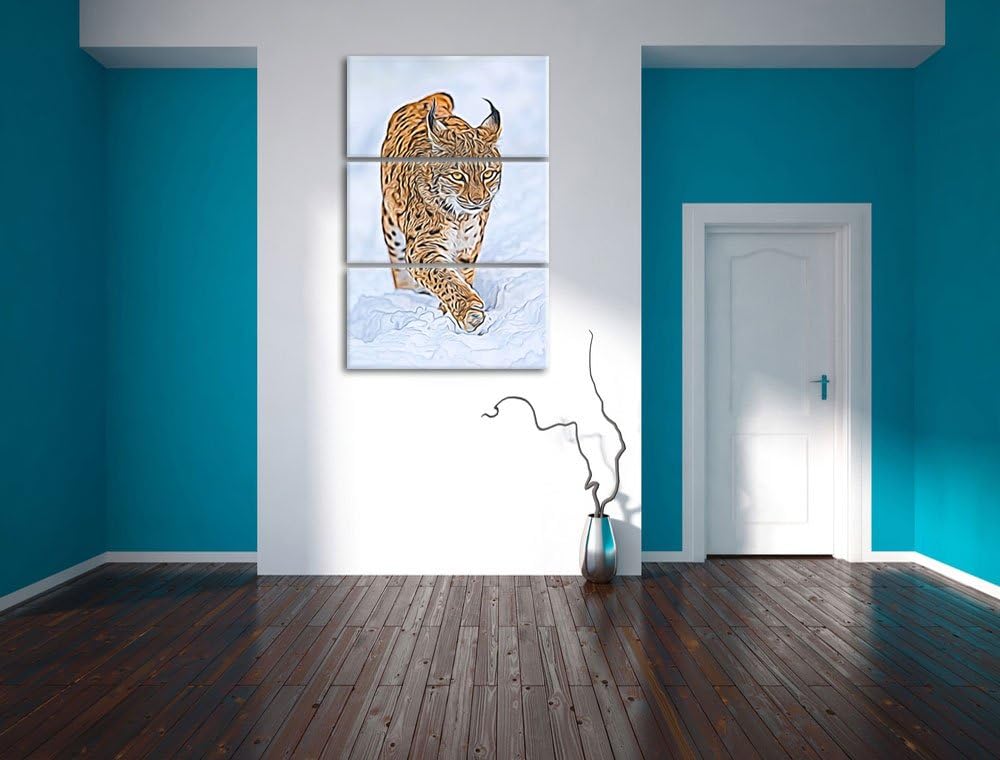 spielendes Wolfsrudel Spezial 3-Teiler Leinwandbild 120x80 Bild auf Leinwand, XXL riesige Bilder fer