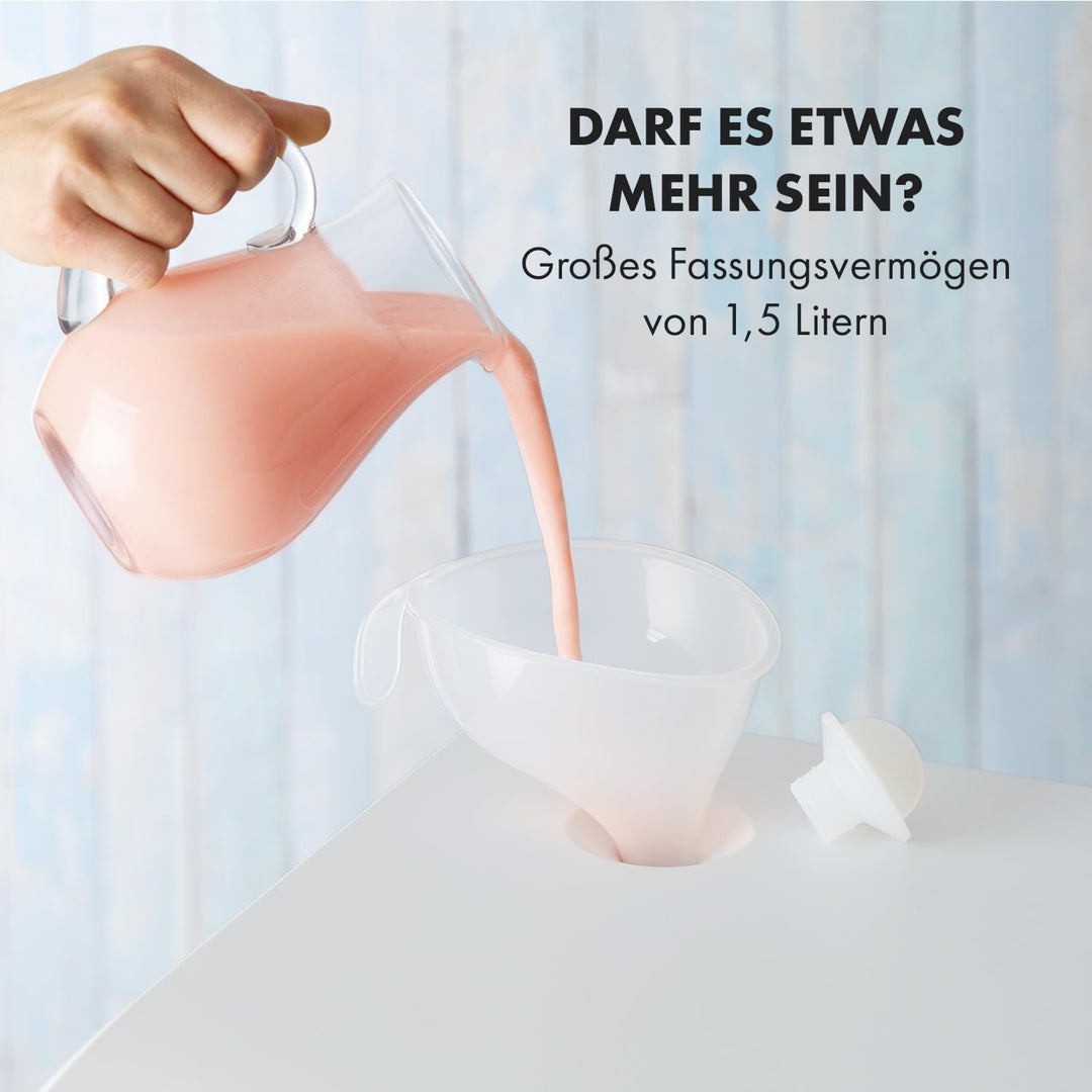 Klarstein Sweet Sundae - Eiscrememaschine, 1,5 Liter, mitselbstkühlendem Kompressor, 200 Watt, Ausga