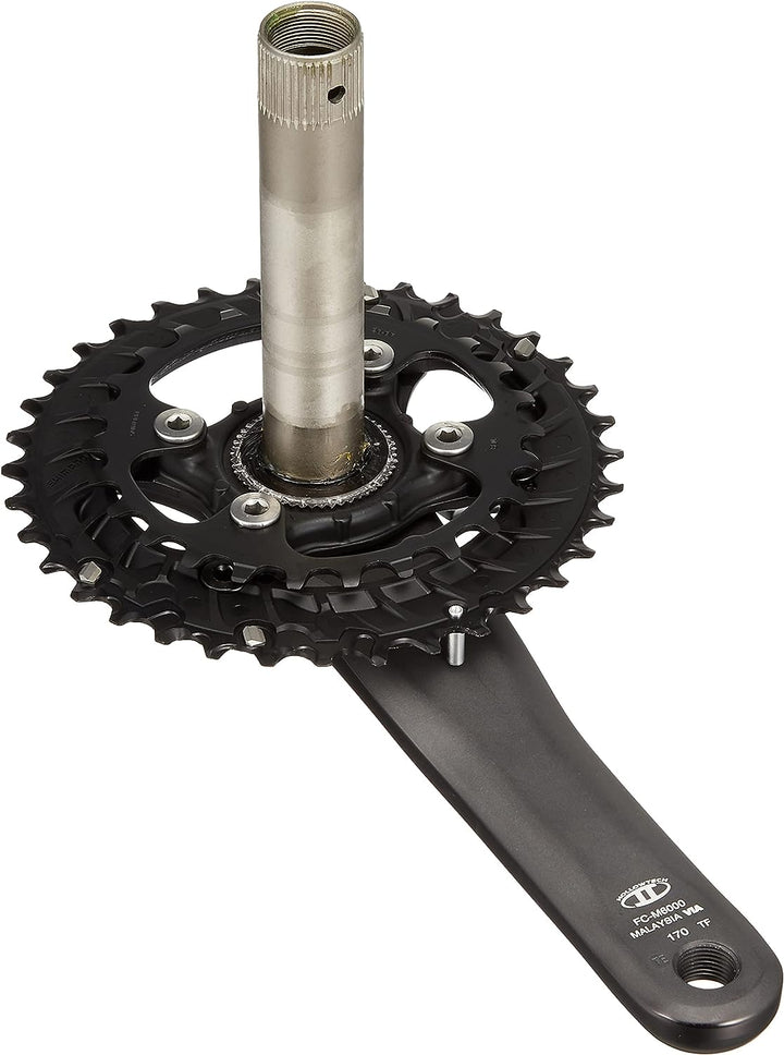 Shimano Deore MTB FC-M6000 Crankset 3x10-speed 40-30-22 Teeth Black 2019 Crank Set Einheitsgrösse, E