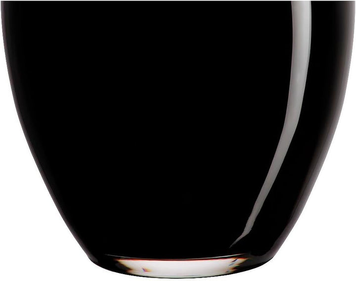 CRISTALICA Blumenvase Glas Vase Tischvase Tischdeko Hochzeitdeko Raumdekoration Aurora Schwarz Weiss
