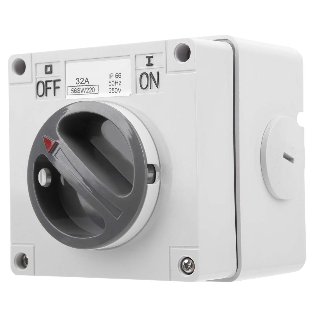 IP66 Wasserdichter Schalter 250V 2 Positionen Drehwahlschalter Staubdichter Ein Aus Schalter für den