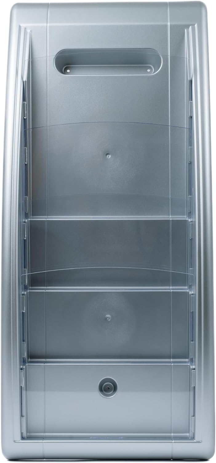 Paperflow 4060.35 Wand-Prospekthalter Quick Blick - A4 quer, alu, Alu
