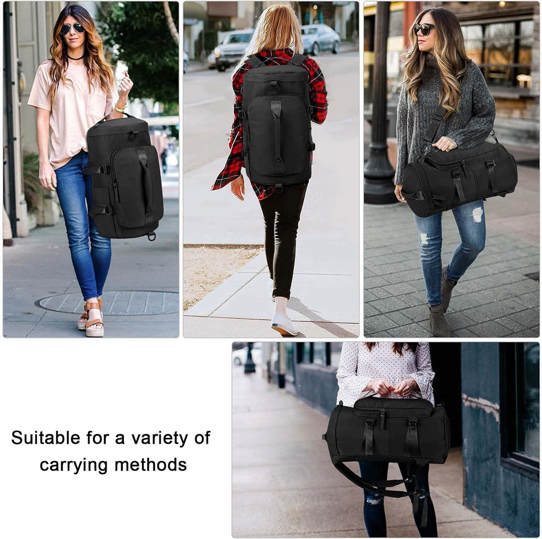 HAWEE Unisex Sporttasche mit Rucksackfunktion Reisetasche mit Schuhfach Gross Reiserucksack Wasserdi