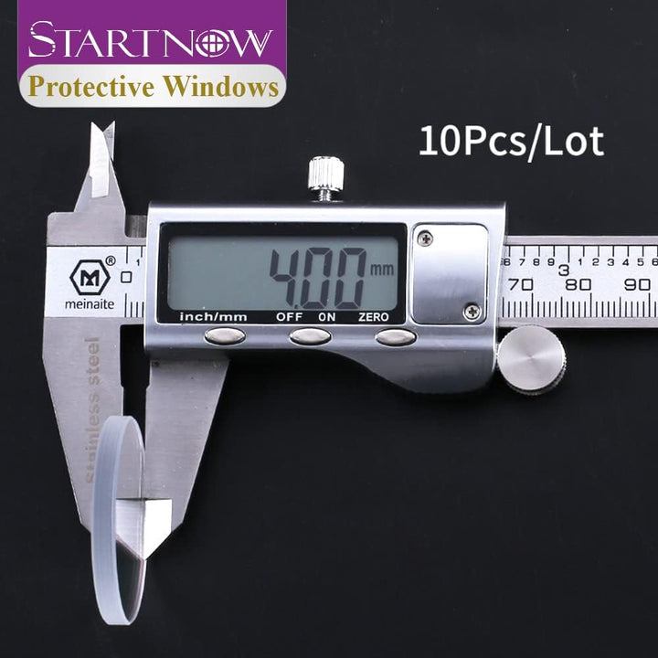 Startnow 10 Teile/los Faser-Laser-Schutzlinse D28xT4 24,9x1,5 30x5 37x7 50x2 1064nm Optische Faser O