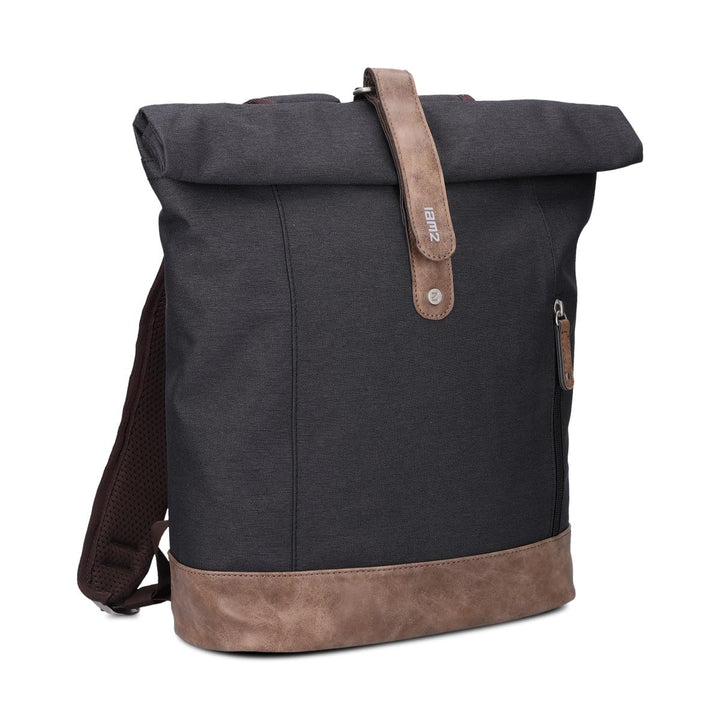 Zwei Rolltop-Rucksack Olli O24 Tagesrucksack 15 Liter wasserabweisend strapazierfähig im Canvas-Stil