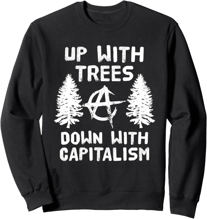 Demokratische sozialistische Pflanzenbäume Anti-Kapitalismus Protest Sweatshirt