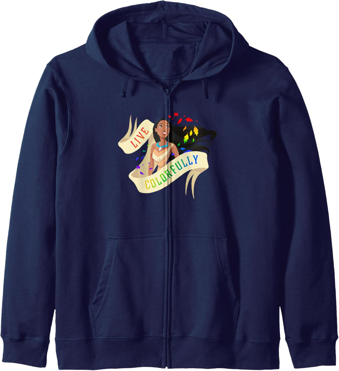 Disney Pocahontas Live Colorfully Portrait Kapuzenjacke