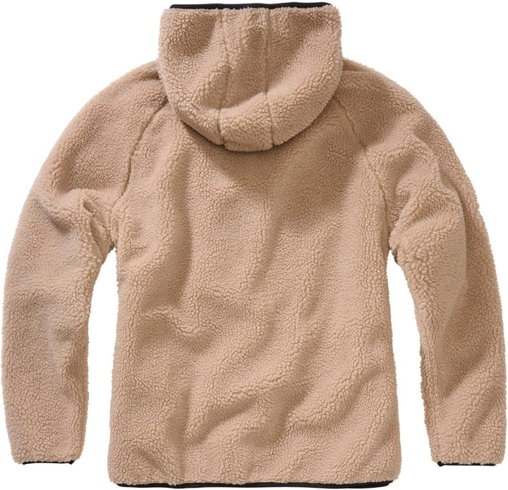 Brandit TEDDYFLEECE JACKE MIT KAPUZE DAMEN WINTERJACKE JAGD OUTDOOR FLEECEJACKE 4XL Coyote, 4XL Coyo