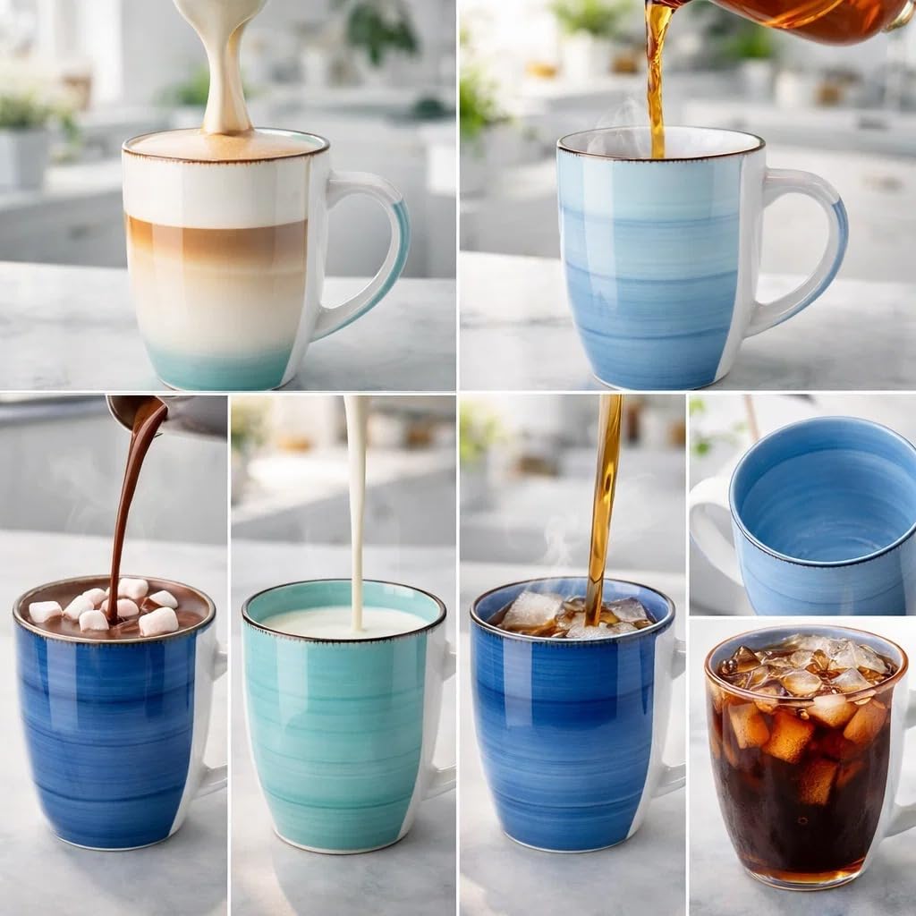 DRULINE 6er-Set Sky Kaffeebecher 250 ml 6er-set Kaffeebecher 250 Ml, 6er-set Kaffeebecher 250 Ml