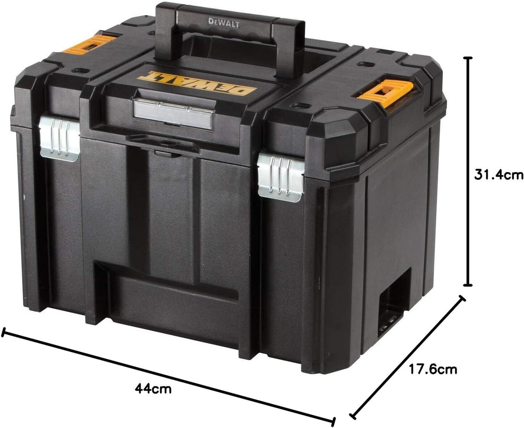 DEWALT Tstak VI stabelbare Werkzeug-/Transportbox (kombinierbar mit anderen Tstak-Boxen, sichere Ver