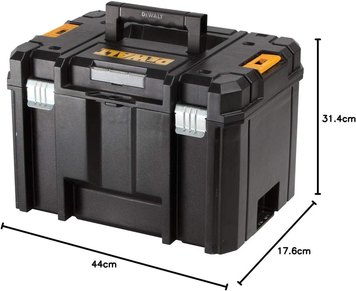 DEWALT Tstak VI stabelbare Werkzeug-/Transportbox (kombinierbar mit anderen Tstak-Boxen, sichere Ver