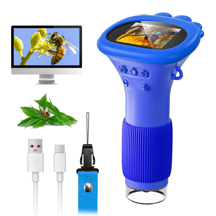 Digitales Mikroskop für Kinder, SGAINUL 1000x Zoom Mini-Mikroskopkamera für Kinder mit 2.0 Zoll Bild