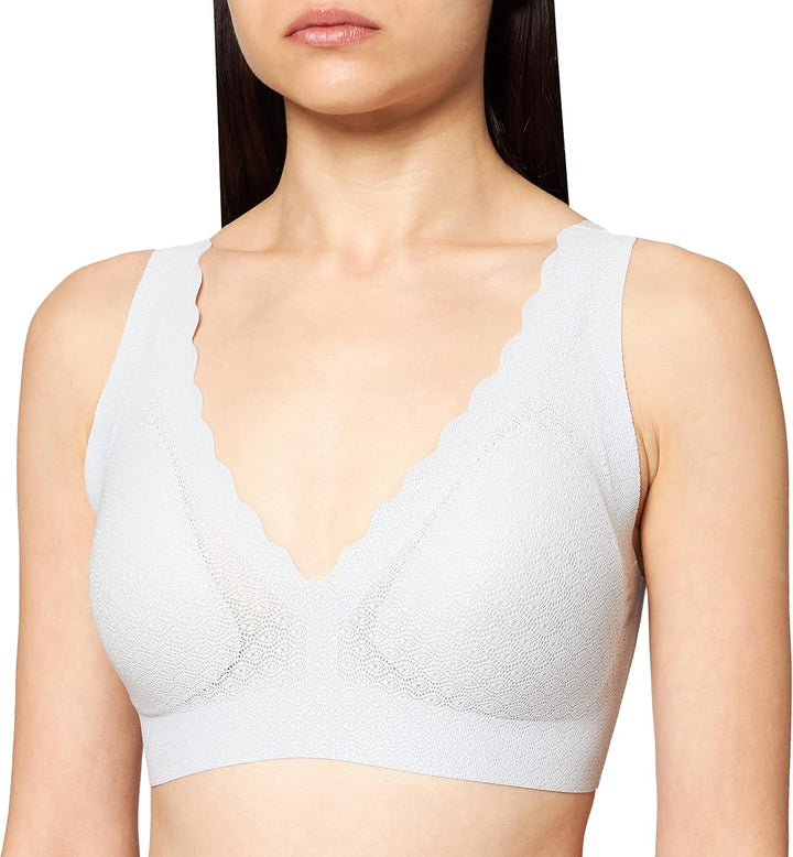 sloggi Damen Zero Feel Lace Bralette BH, Platino, XS