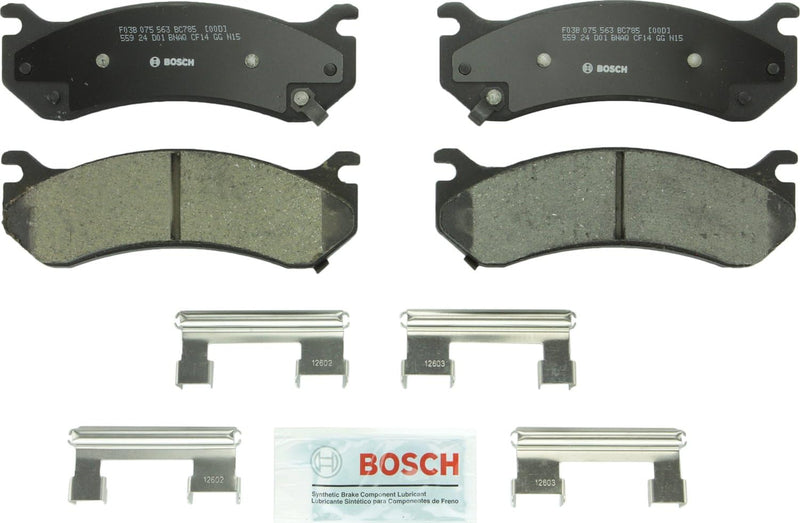 Bosch BC785 QuietCast Premium Ceramic Disc Brake Pad Set QuietCast 785 Vorderseite und Rückseite, Qu