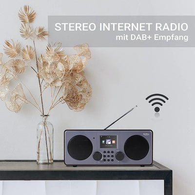 XORO DAB 600 IR V3 - Internet DAB+/UKW Radio mit WLAN, 2 x 5 Watt RMS, USB 2.0, App-Steuerung, Bluet