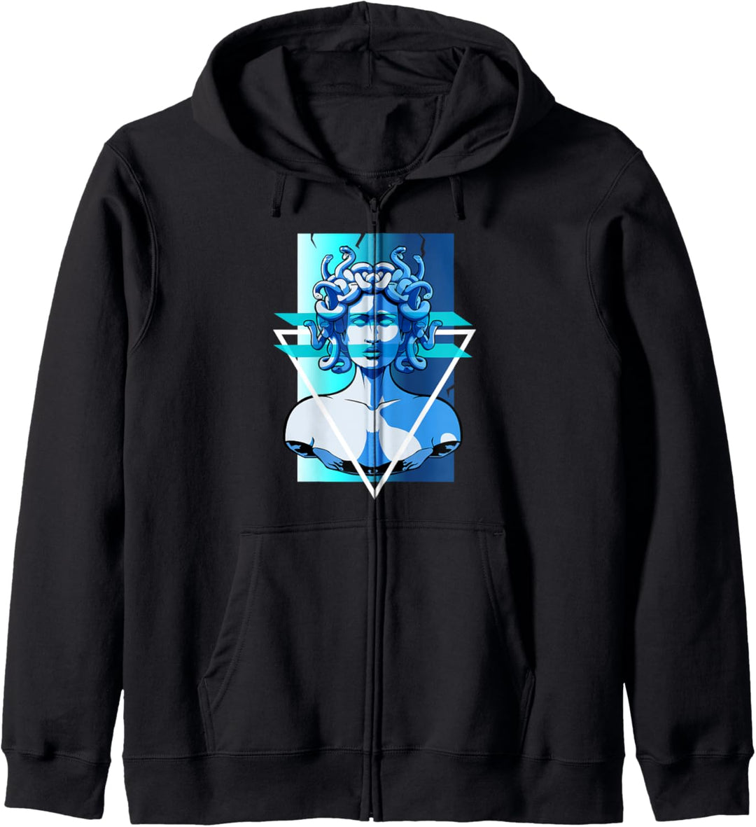 Vaporwave Medusa Statue Retro Ästhetik Japanische 80er Jahre Kapuzenjacke