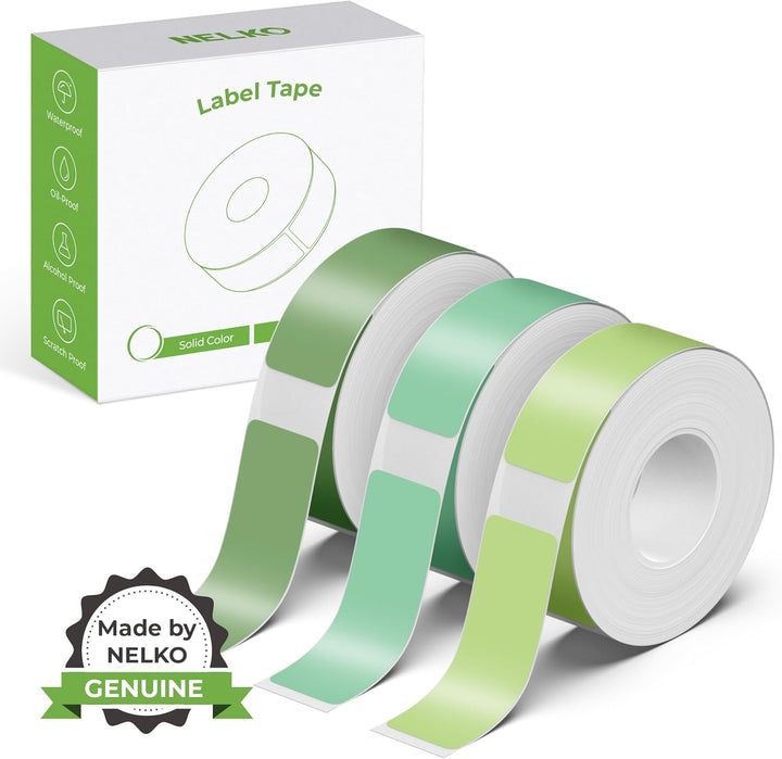 NELKO Original P21 Etikettendruckpapier, 14 x 40 mm, standard-laminierter Etikettenersatz, Mehrzweck