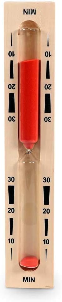 Eliga für Biosauna/Infrarotsauna mit rotem Sand, 30 Minuten Sanduhr