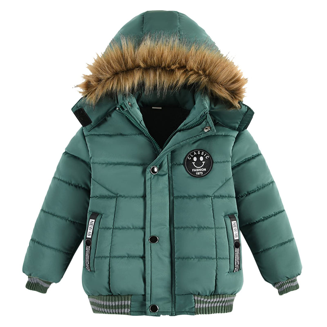 Fulidngzg Winterjacke Jungen Mädchen Kleinkind Gefüttert Winterjacke Wintermantel Kapuzenjacke Warm