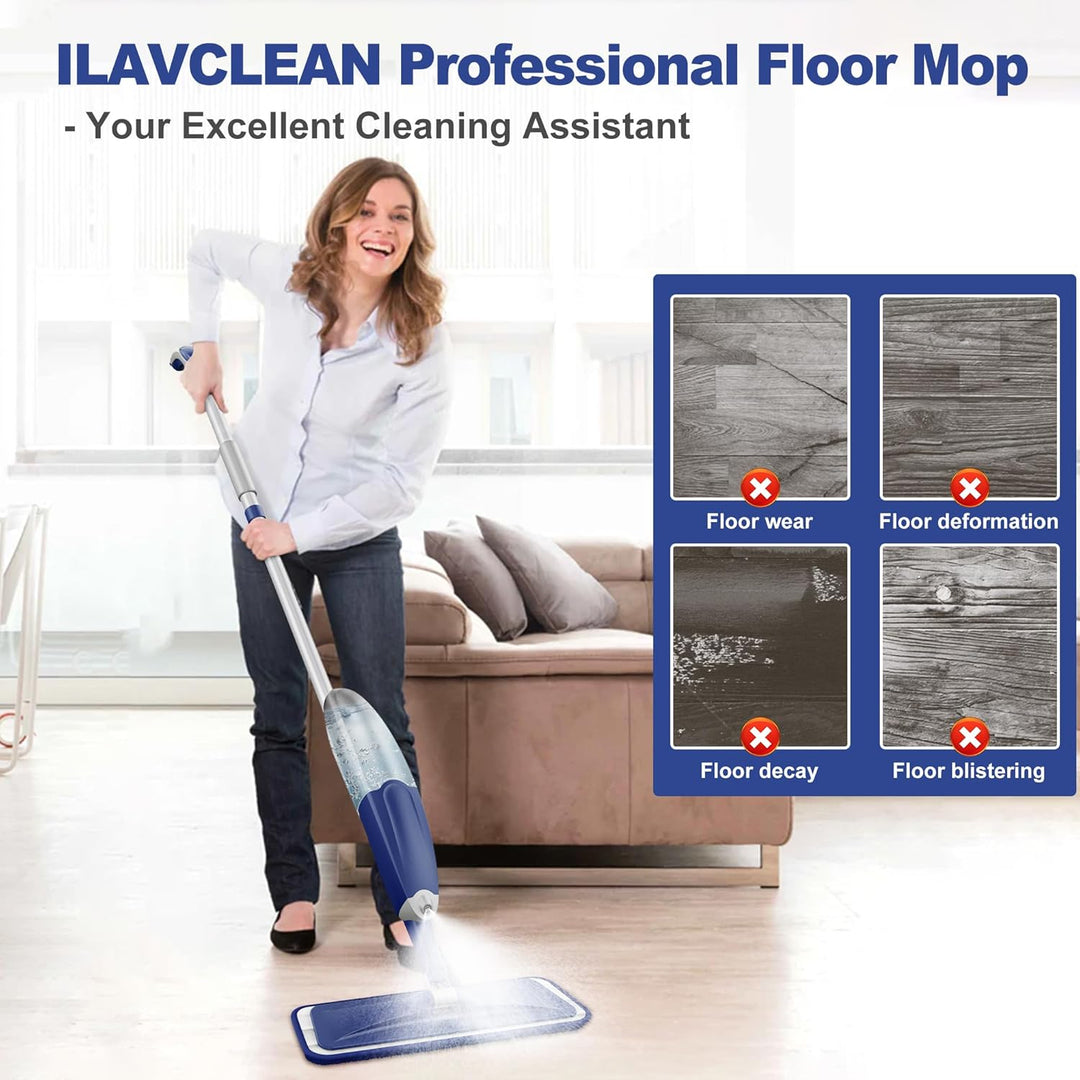 Sprühwischer Bodenwischer mit Sprühfunktion, Wischmopp mit Sprühfunktion Wischer Boden Spray Mop mit