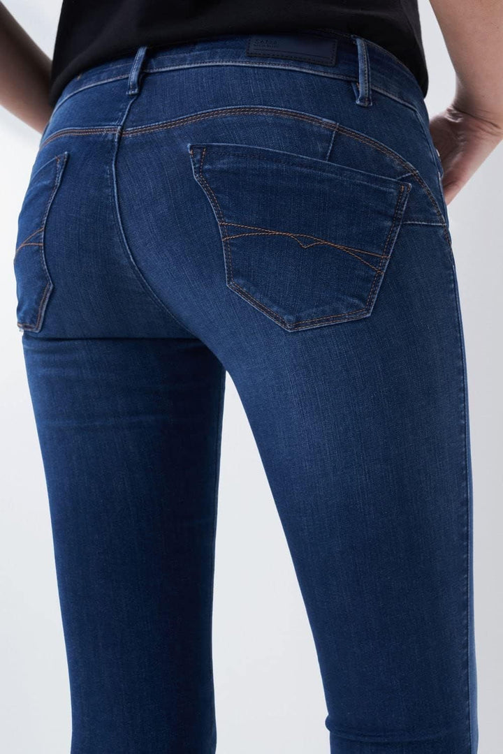 Salsa Damen Jeans Wonder 33 Blau, 33 Blau