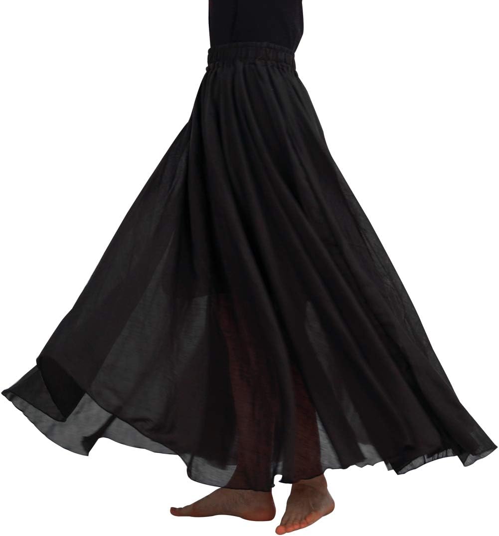 FEOYA Baumwolle Leinen Maxirock Boho Sommer Rock Double Layer Elastische Taille Faltenrock Frauen Ei