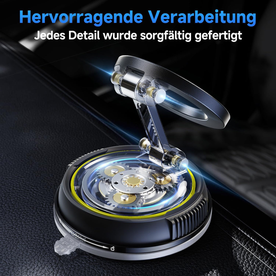 Handyhalterung Auto Magnetische, 360° Drehbare Vakuum Magnetischer Handyhalterung, KFZ Autohalterung
