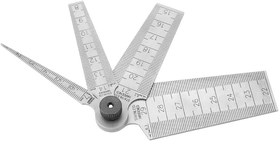 Fühlerlehre Edelstahl - Spaltlehre Kegellehre mit Schweisskegel Lineale Loch-Inspektionswerkzeug Loc