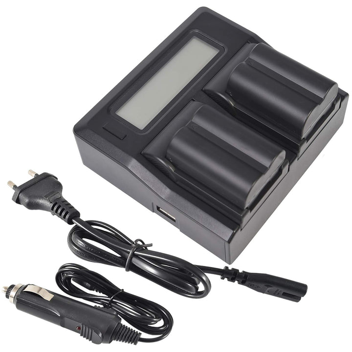 DSTE® 2 Pack Ersatz Batterie NP-W235 + LCD Dual Ladegerät Compatible für Fuji XT4 Digital Kamera