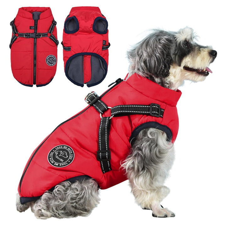 Hundejacke Winterweste Jacken Hundemantel Hundepullover Haustier Skifahren Kostüm Ärmellose Baumwoll