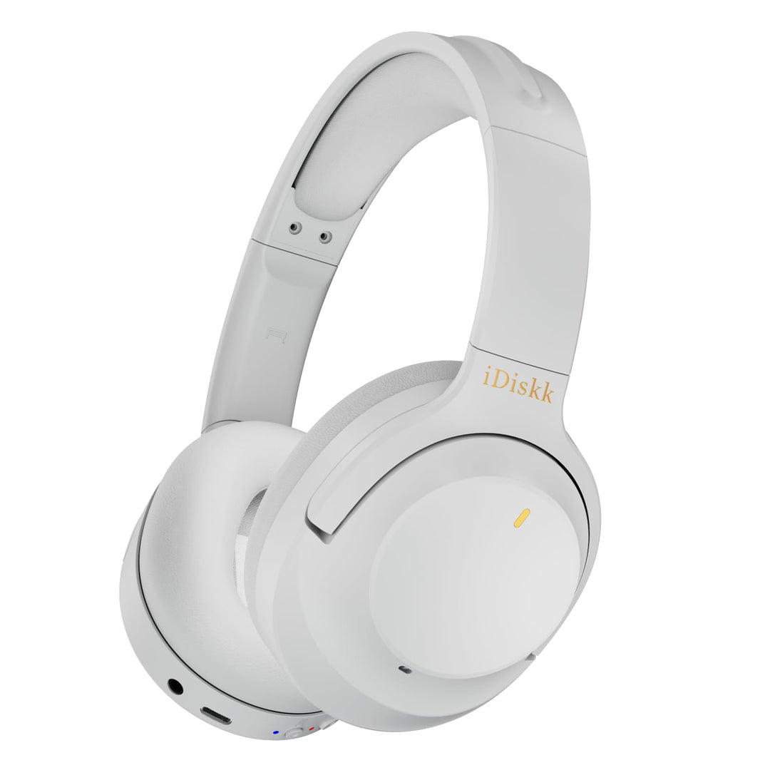 iDiskk ANC Hybrid-Kopfhörer Mit Aktiver Geräuschunterdrückung, Kabellose Bluetooth-Over-Ear-Kopfhöre