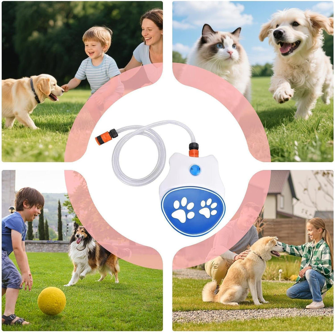 Wasserfontäne Hund, Wasserspiel Mit 162cm Schlauch, Interaktives Spielzeug