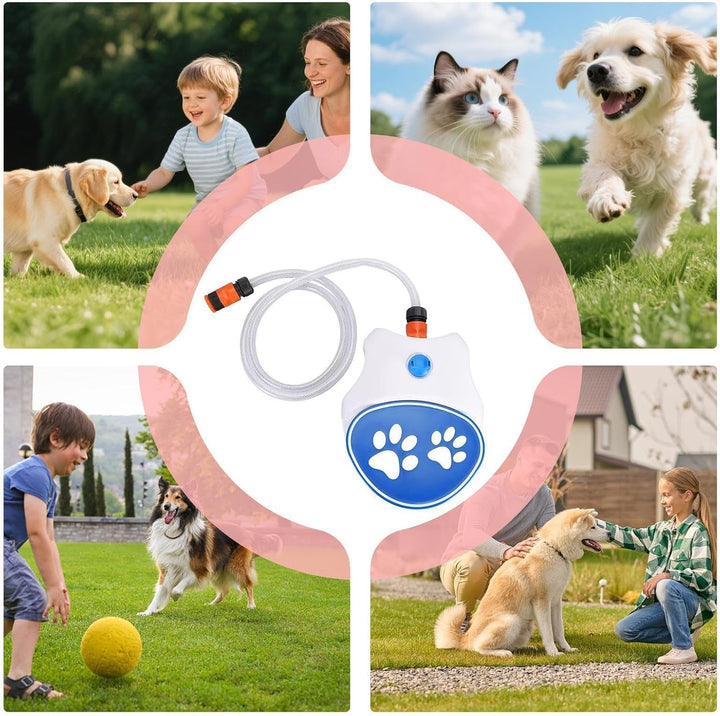 Wasserfontäne Hund, Wasserspiel Mit 162cm Schlauch, Interaktives Spielzeug