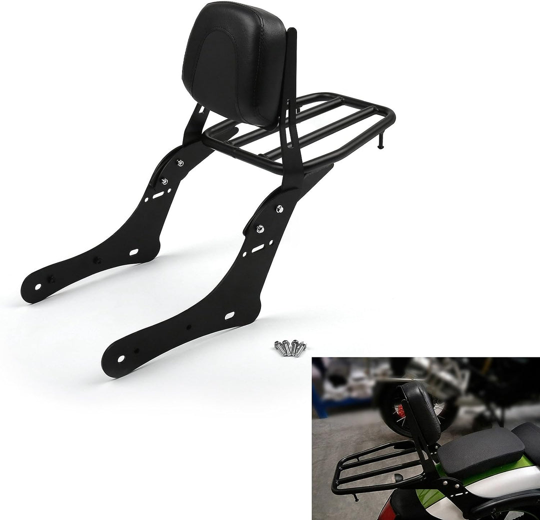 Bruce & Shark Sissy Bar Rückenlehne mit Gepäckträger Fit für Kawasaki Vulcan S 650 Vn650 2015-2017