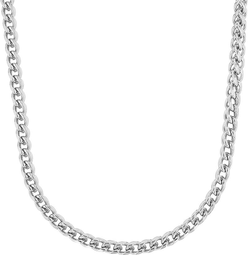 s.Oliver Halskette Edelstahl Herren Halsschmuck, 50+5 cm, Silber, Kommt in Schmuck Geschenk Box, 203