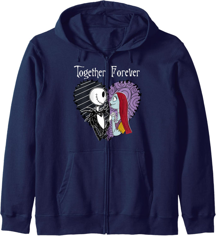 Disney The Nightmare Before Christmas Jack & Sally Together Kapuzenjacke