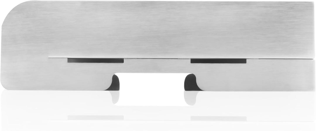BBQ-Toro Edelstahl Grillplatte mit Grillspachtel | 32 x 28 cm | BBQ Plancha Set, Grillplancha, Pfann