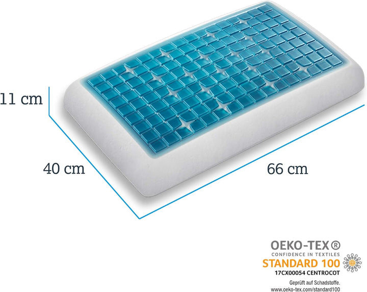 Technogel® Deluxe Orthopädisches Nackenstütz-Kopfkissen – Patentiert, Schadstofffrei & Zertifiziert