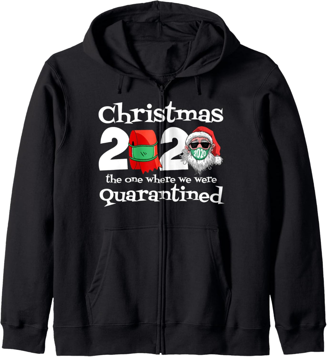 Weihnachten 2020 Jahr Wir waren in Quarantäne Familie Kapuzenjacke