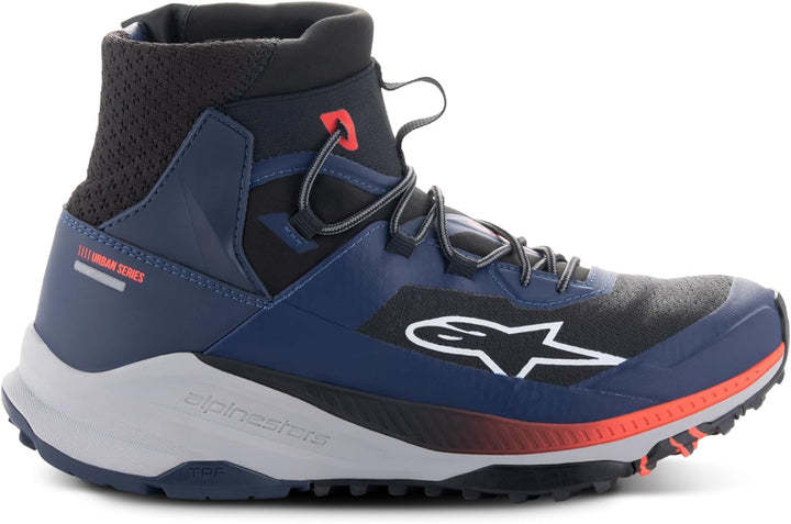 Alpinestars Speedforce XR Motorrad Schuhe, blau/schwarz/rot, 8 Blau Schwarz Rot 41 EU, 41 EU Blau Sc