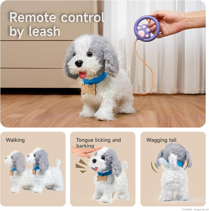 OR OR TU Hund Spielzeug Kinder Plüschwelpe Leckt Elektronische Haustiere mit Ferngesteuerter,Interak