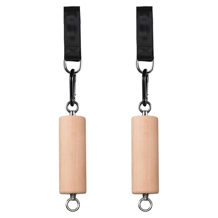 Holz Klimmzuggriffe Handgriffe，Klettergriffe Trainingsset für Krafttraining， Armkrafttrainer，Klimmzu