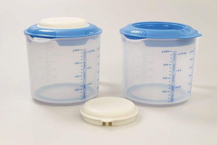 TUPPERWARE Candy Mini 1,25 L blau Backen Messbecher (2) D217 Rührbecher Rühr-Mix 31564