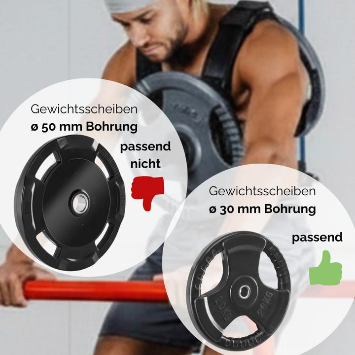 GEWICHTSWESTE FÜR HANTELSCHEIBEN ø 30 mm oder 50 mm - Verstellbare Trainingsweste für Calisthenics,