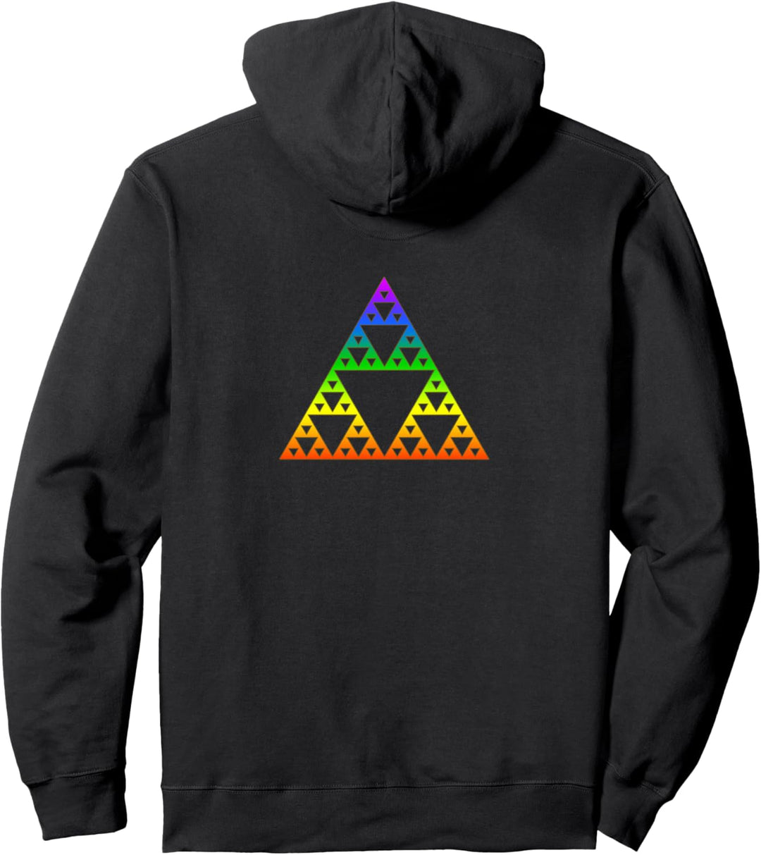 Mathematik Sierpinski Dreieck Fraktale Geometrie Unendlich Pullover Hoodie