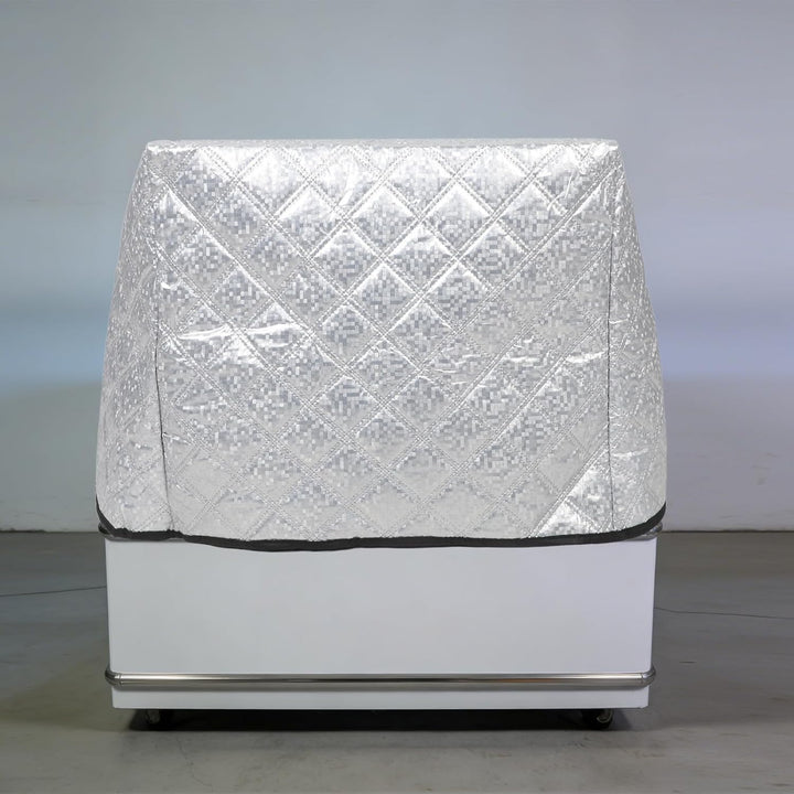 Housoutil Eiscreme Sonnenschutz für Gefriertruhe, 55x47x36 Cm, Silber