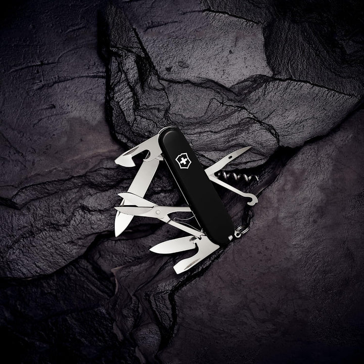 Victorinox Taschenmesser Climber (14 Funktionen, grosse Klinge, Kapselheber) 91mm Schwarz, Schwarz