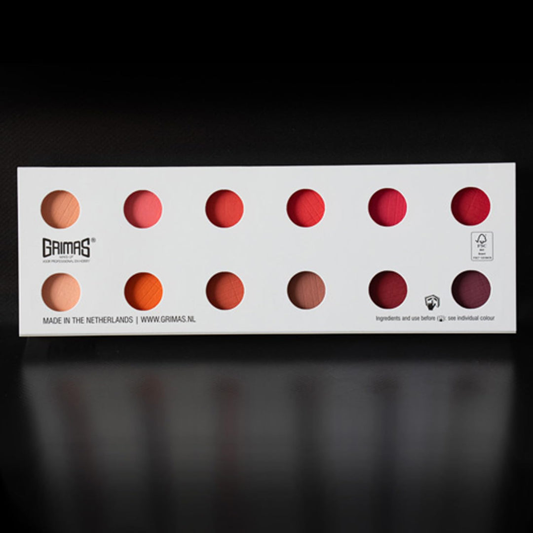 Rouge-/Lidschattenpalette RC mit 12 Farben