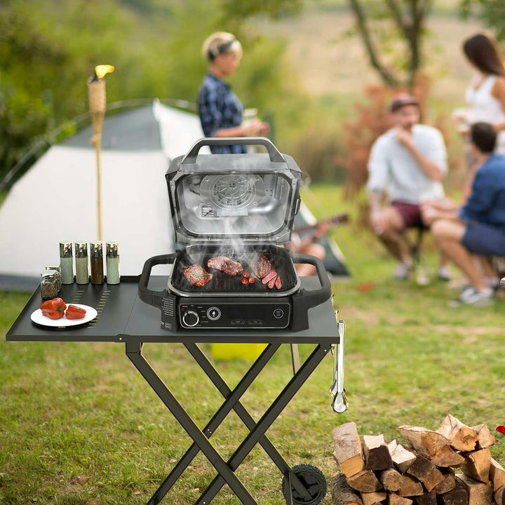 Grillständer für Ninja Woodfire - OG701/OG850/OG951, Faltbarer Ständer und Beistelltisch für Ninja B